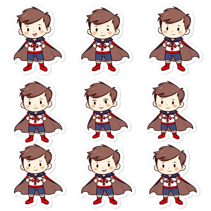 8-pose sheet